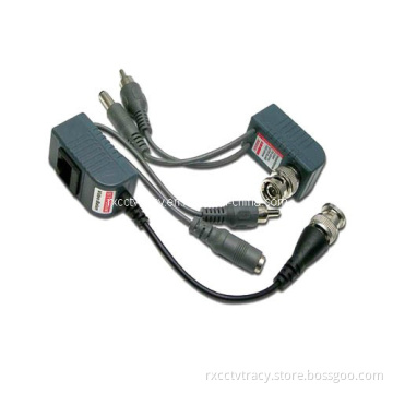 1 CH UTP Passive CCTV Video Transmitter with Power and Video, Surge Protector (RX-206)